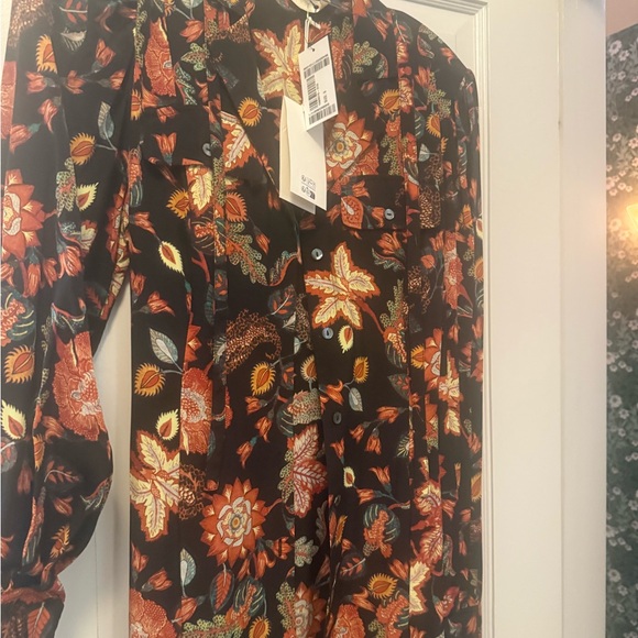 Ulla Johnson Autumn Floral Long Sleeve Dress - Picture 2 of 8